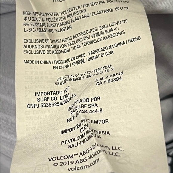 Volcom Men's Black and White Swim Shorts - Picture 7 of 8